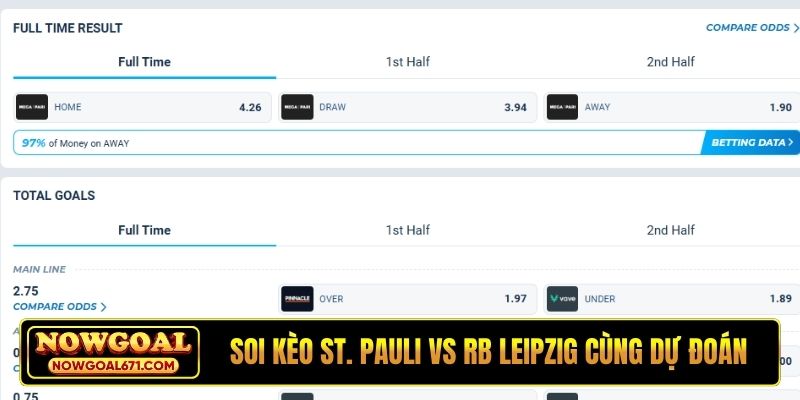 Soi kèo St. Pauli vs RB Leipzig cùng dự đoán chi tiết